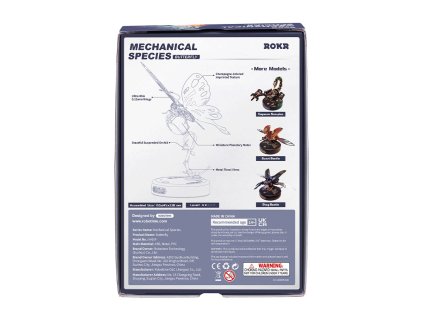 RoboTime 3D mechanická skladačka Ružový motýľ