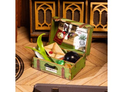 RoboTime 3D drevená skladačka Miniatúra domčeka Čarodejova pracovňa