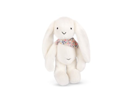 Doudou Plyšový králík XXL s šátkem bílý 50 cm