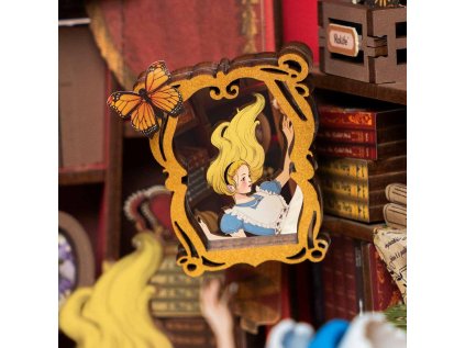 RoboTime 3D skladačka Zarážka na knihy Miniatúra domčeka Cesta do ríše divov