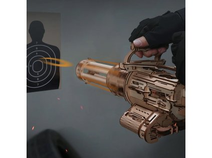 RoboTime 3D drevená mechanická skladačka Rotačný guľomet