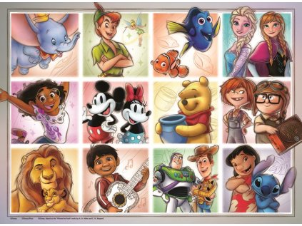 RAVENSBURGER Puzzle Marvel: Disney postavy XXL 100 dílků