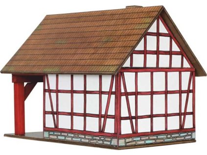 Walachia Drevená zlepovacia stavebnica Hrazdená kováčska dielňa