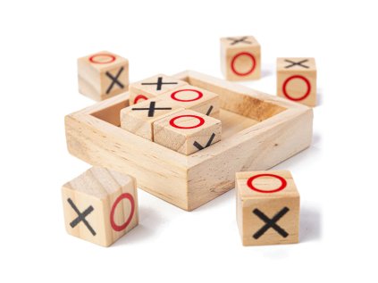 Bigjigs Toys Drevené piškvorky kocky