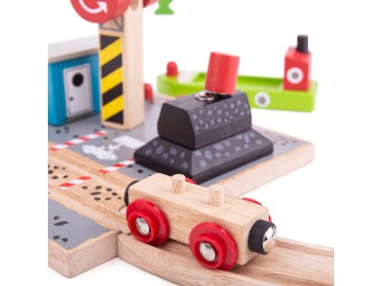 Bigjigs Rail Uhoľný dok so žeriavom