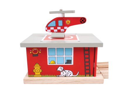 Bigjigs Rail Depo hasičská stanica