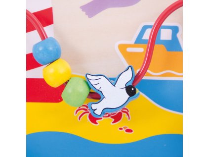 Bigjigs Baby Drevená motorická doska more