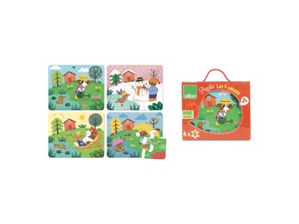 Vilac Drevené puzzle 4 obdobia