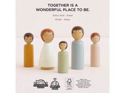 Le Toy Van Drevené postavičky do domčeka Rodinka