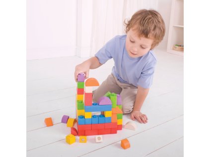 Bigjigs Baby Drevené Spojkostky Basic set