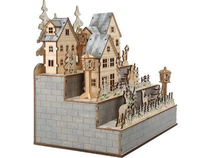 10216 lampe winterliches dorf b