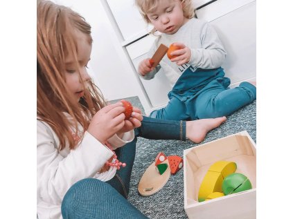 Bigjigs Toys Krájacie ovocie v krabičke