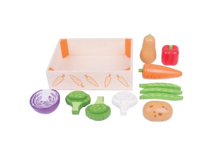 Bigjigs Toys Krabička so zeleninou