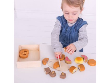 Bigjigs Toys Krájacie pečivo v krabičke