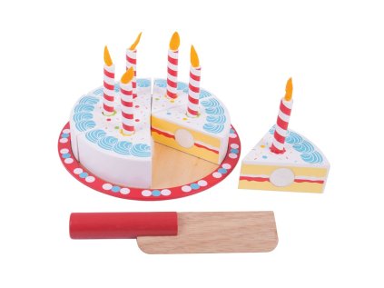 Bigjigs Toys Krájacia narodeninovú tortu