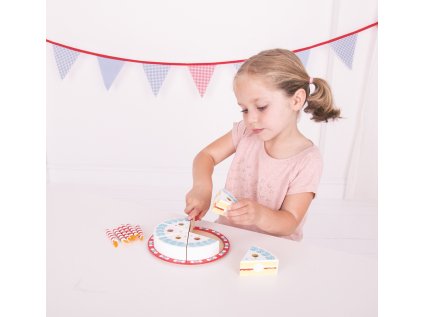 Bigjigs Toys Krájacia narodeninovú tortu