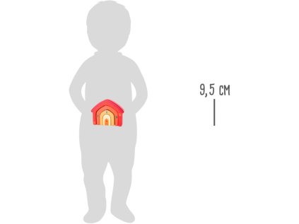 small foot Motorická hračka drevený skladací domček