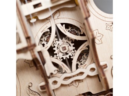 Ugears 3D drevené mechanické puzzle Ninera (Hurdy-Gurdy)