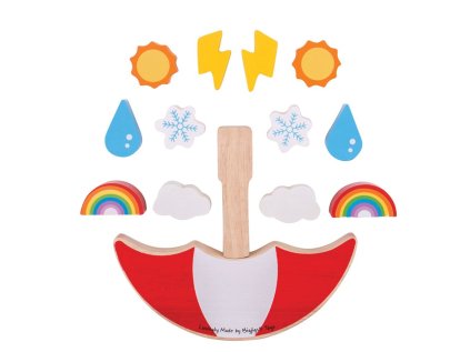 Bigjigs Toys Balančná hra Počasie