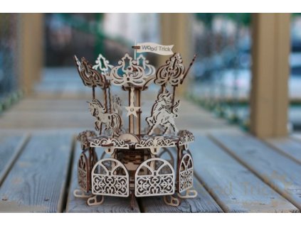 Wood Trick 3D mechanické puzzle - Kolotoč