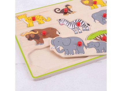 Bigjigs Toys Vkladacie puzzle safari