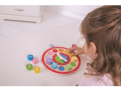 Bigjigs Toys Edukatívne hodiny anglickej