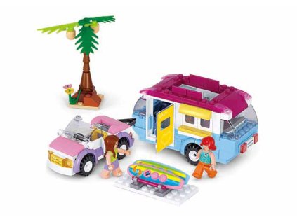 Sluban Girls Dream Holidays M38-B0606 Auto s karavanom