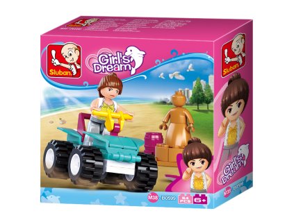 Sluban Girls Dream Holidays M38-B0599 Plážová štvorkolka