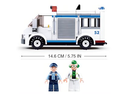 Sluban Polícia M38-B0652 Väzenský automobil a zlodej na úteku