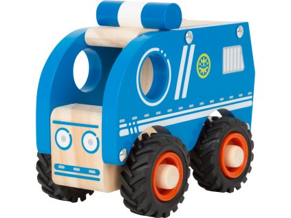 small foot Drevené policajné auto