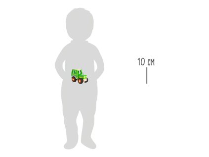 small foot Drevený traktor zelený