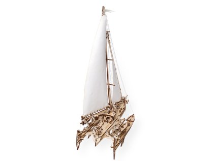 Ugears 3D drevené mechanické puzzle Plachetnica Merihobus (trimarán)