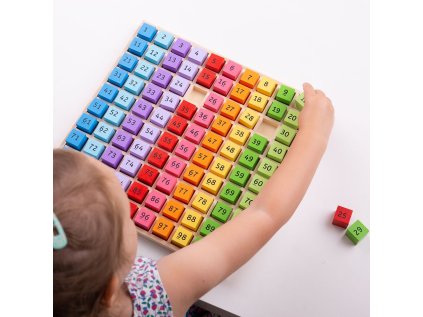 Bigjigs Toys Zásobník Drevené čísla