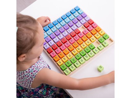 Bigjigs Toys Zásobník Drevené čísla