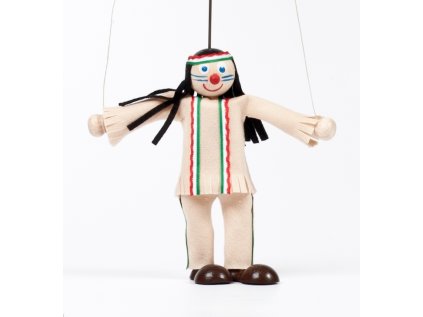 Gerlich Drevená bábka Indián Netrafil