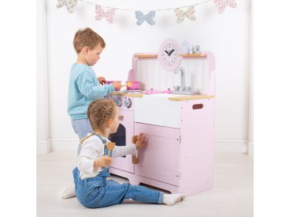 Tidlo Drevená kuchyňa Country ružová