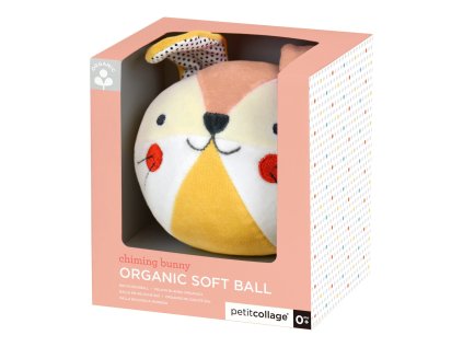 Petit Collage Hrkálka zajačik ružový