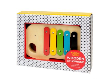 Petit Collage Drevený xylofón slon