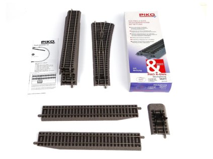 Piko Sada koľají B (kusá koľaj) s podložím - 55311