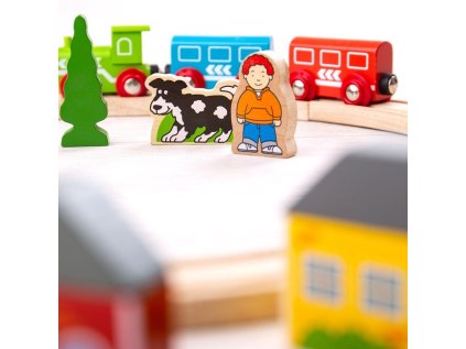 Bigjigs Rail Moja prvá vláčikodráha 19 dielov - poškodený obal