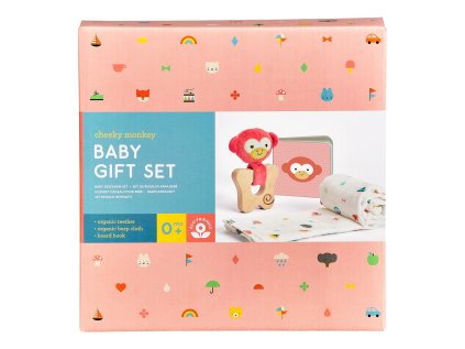 Petit Collage Darčeková sada pre bábätká opička