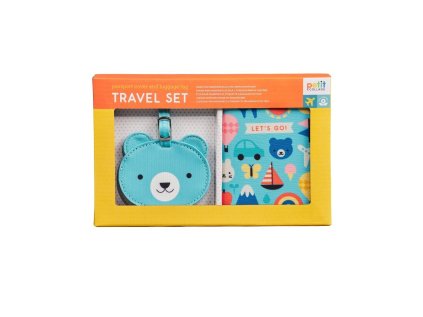 Petit Collage Obal na doklady a menovka medvedík