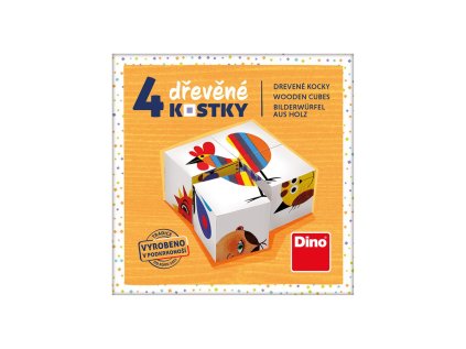 Dino Drevené kocky Kohút