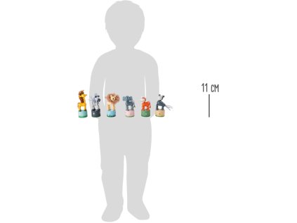 small foot Súprava mačkacie zvieratko Afrika 6 ks