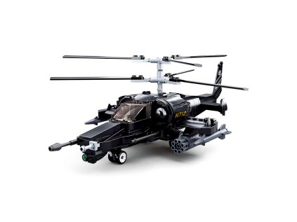 Sluban Model Bricks M38-B0752 Bojový vrtuľník Ka-50 Black Shark