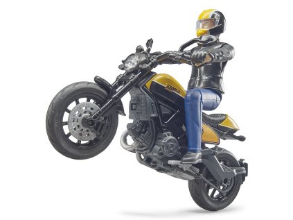 Bruder 63053 BWORLD Motocykel Scrambler Ducati Cafe Racer s jazdcom