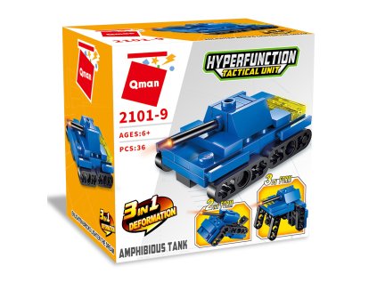 Qman Hyperfunction Tactical Unit 2101-9 Tank Amphibious 3v1