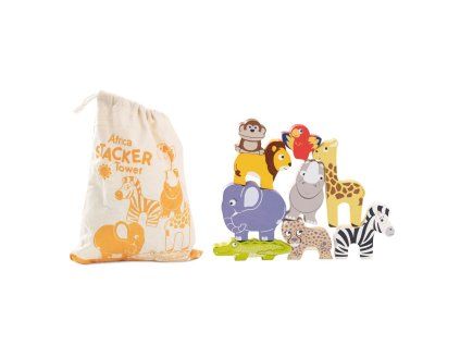 PL117 africa stacker 2021 cotton bag on white