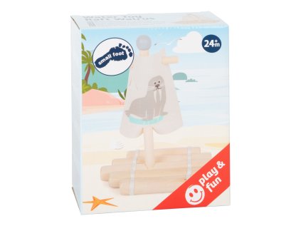 small foot Hračka do vody - plť mrož