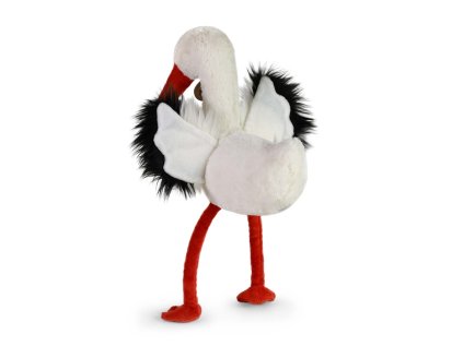 Rappa Plyšový vták bocian 39 cm ECO-FRIENDLY